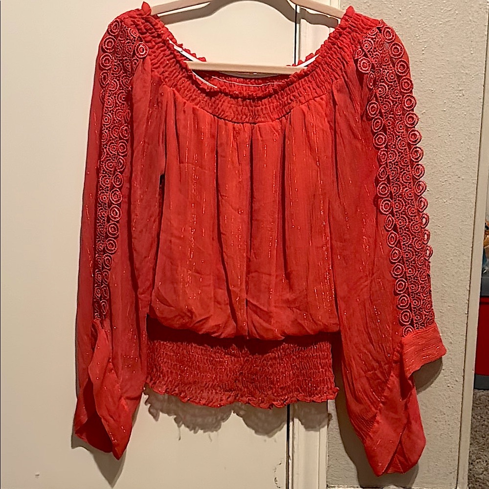 Elegant Red Women's Top